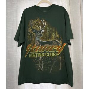 Posty Co Post Malone Big Ass Stadium Tour 2025 Deer Graphic Green Mens XL
